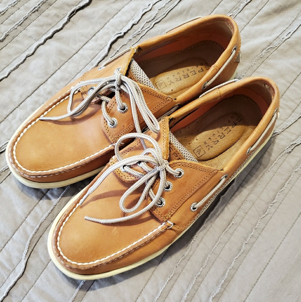 Mens Sperry Leather Boats Shoes - Sz. 9